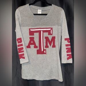 Texas A&M Aggies Quarter Sleeve Shirt - Victorias Secret PINK 5th & Ocean